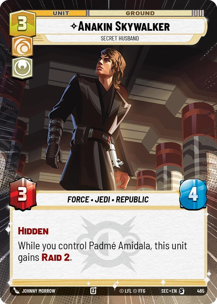 Image for Anakin Skywalker - Secret Husband (Hyperspace) (465) (SEC) - Star Wars: Unlimited