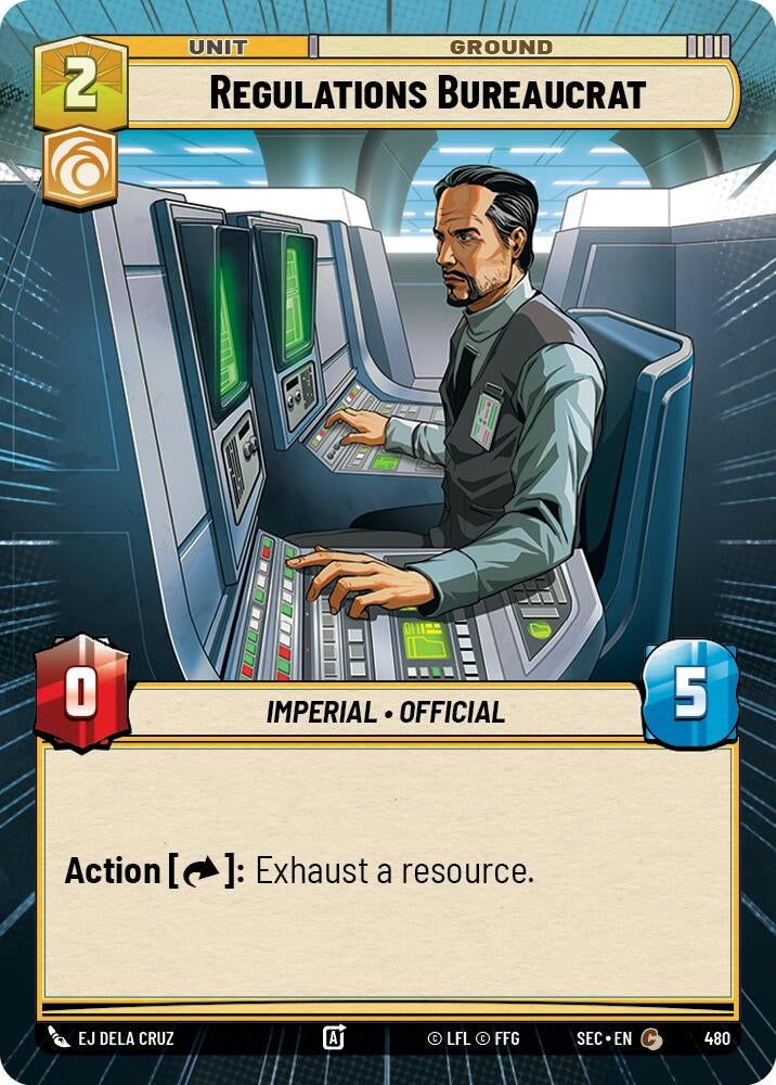 Image for Regulations Bureaucrat (Hyperspace) (480) (SEC) - Star Wars: Unlimited