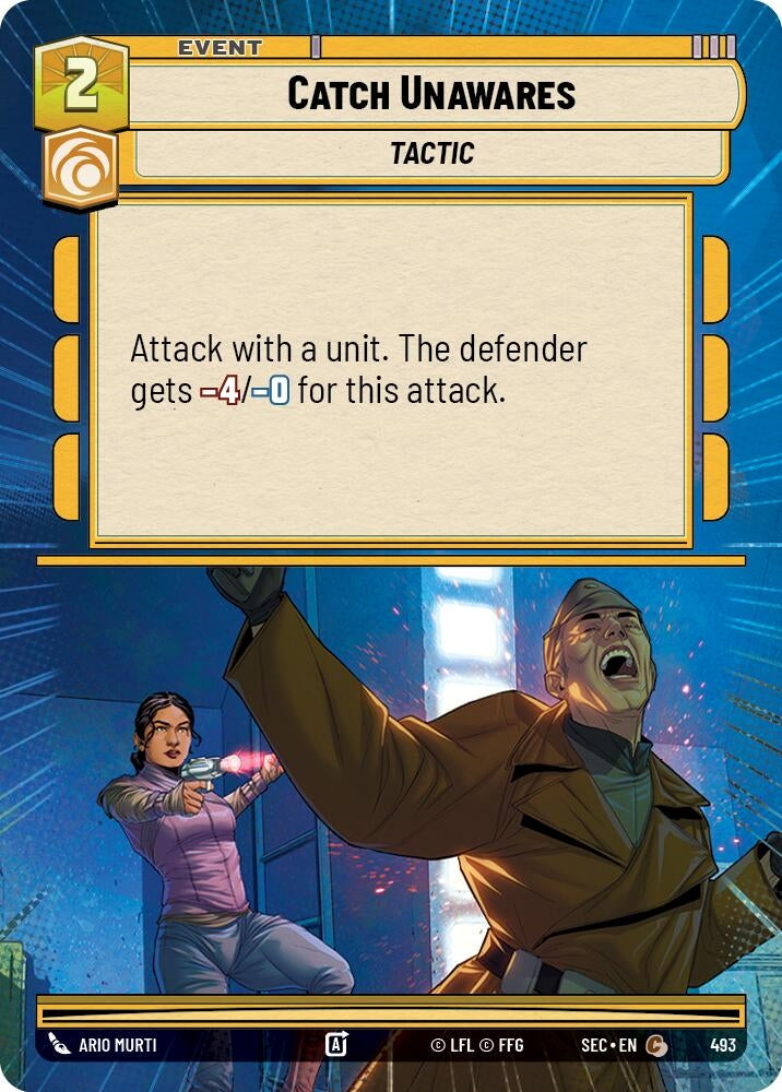Image for Catch Unawares (Hyperspace) (493) (SEC) - Star Wars: Unlimited