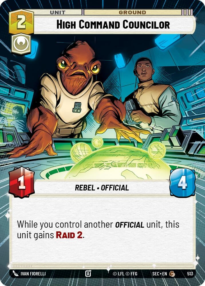 Image for High Command Councilor (Hyperspace) (513) (SEC) - Star Wars: Unlimited