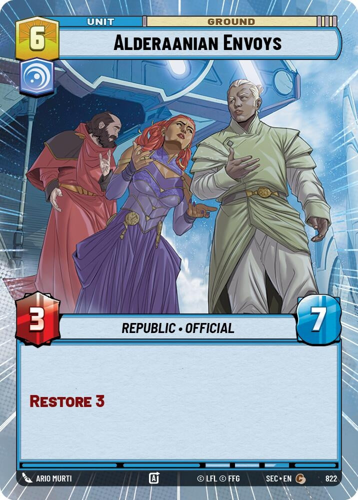 Alderaanian Envoys (Hyperspace Foil) (822) (SEC)