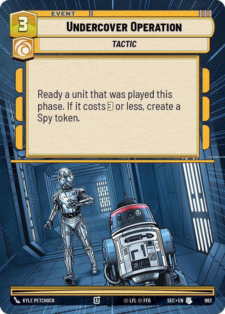Undercover Operation (Hyperspace Foil) (992) (SEC)
