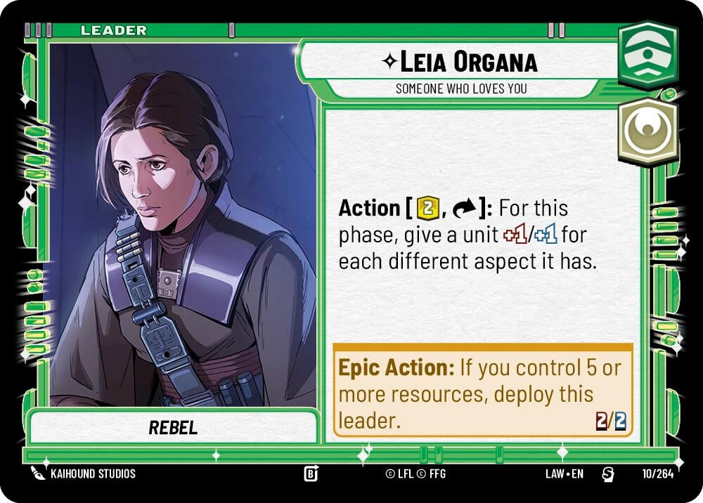 Image for Leia Organa - Someone Who Loves You (10/264) (LAW) - Star Wars: Unlimited