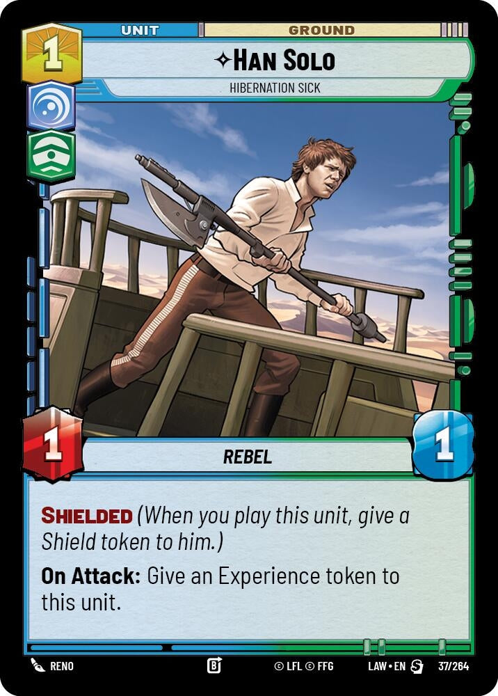 Image for Han Solo - Hibernation Sick (37/264) (LAW) - Star Wars: Unlimited