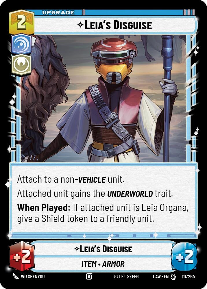 Image for Leia's Disguise (111/264) (LAW) - Star Wars: Unlimited