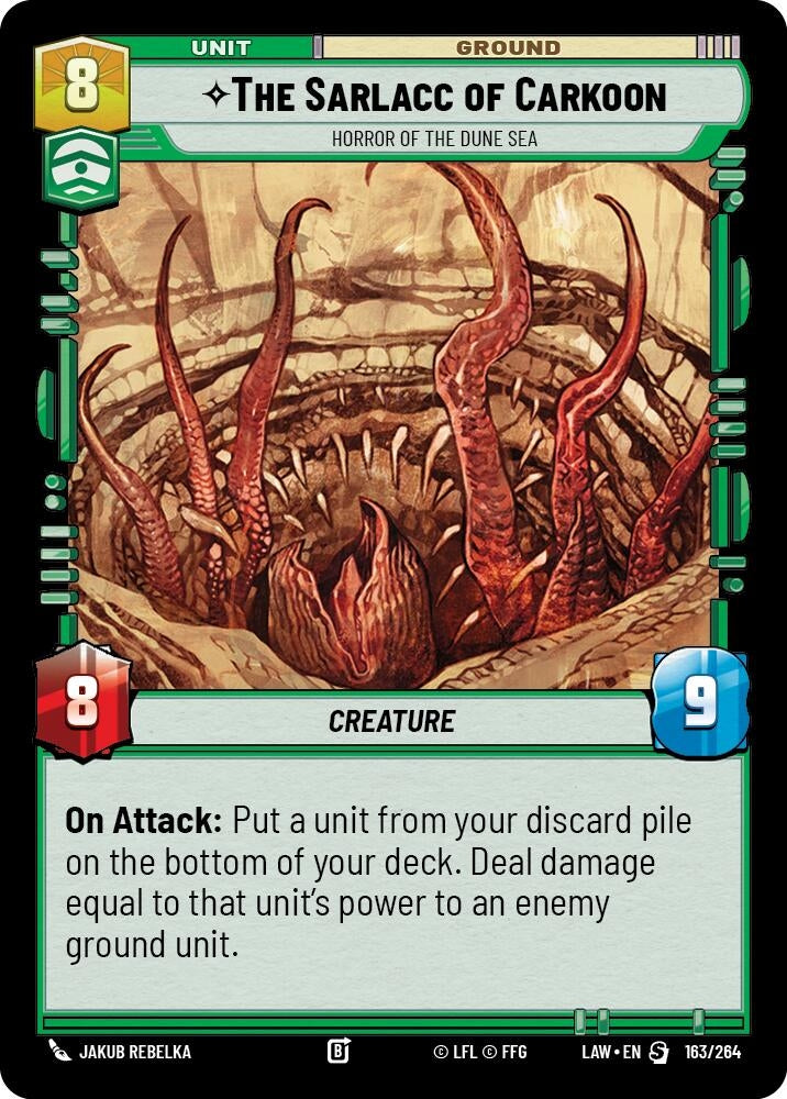 Image for The Sarlacc of Carkoon - Horror of the Dune Sea (163/264) (LAW) - Star Wars: Unlimited