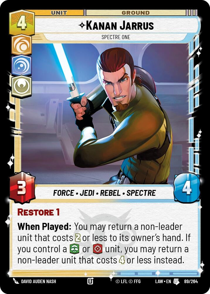 Image for Kanan Jarrus - Spectre One (89/264) (LAW) - Star Wars: Unlimited