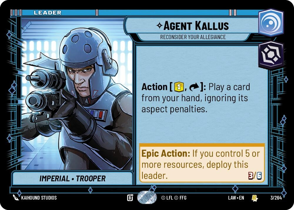 Image for Agent Kallus - Reconsider Your Allegiance (3/264) (LAW) - Star Wars: Unlimited