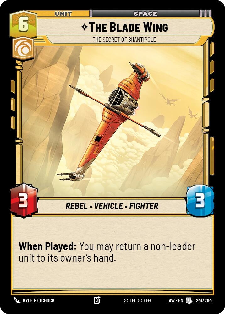 Image for The Blade Wing - The Secret of Shantipole (241/264) (LAW) - Star Wars: Unlimited
