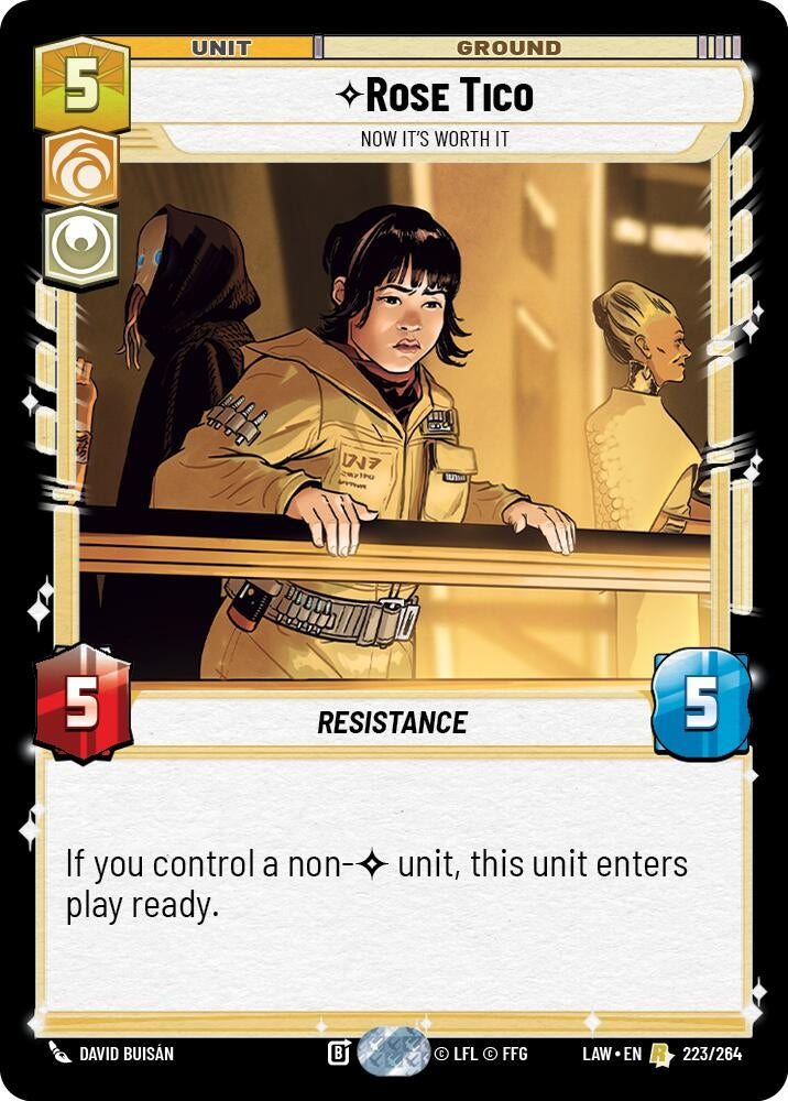 Image for Rose Tico - Now It's Worth It (223/264) (LAW) - Star Wars: Unlimited
