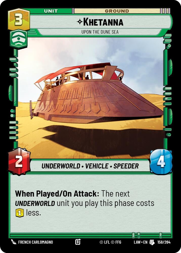 Image for Khetanna - Upon the Dune Sea (158/264) (LAW) - Star Wars: Unlimited