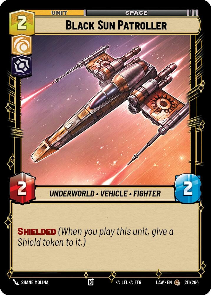 Image for Black Sun Patroller (211/264) (LAW) - Star Wars: Unlimited