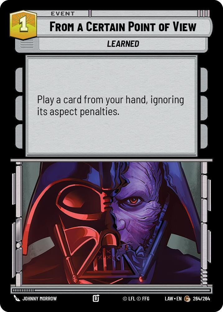 Image for From a Certain Point of View (264/264) (LAW) - Star Wars: Unlimited