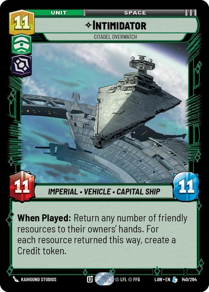 Image for Intimidator - Citadel Overwatch (140/264) (LAW) - Star Wars: Unlimited