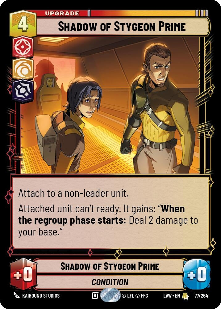 Image for Shadow of Stygeon Prime (77/264) (LAW) - Star Wars: Unlimited