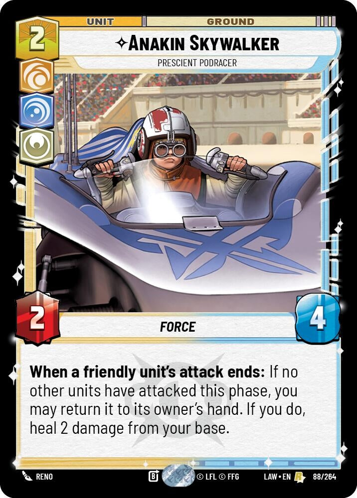 Image for Anakin Skywalker - Prescient Podracer (88/264) (LAW) - Star Wars: Unlimited