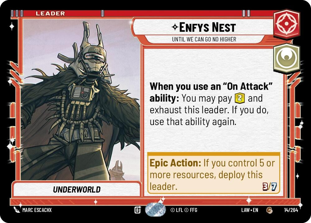 Image for Enfys Nest - Until We Can Go No Higher (14/264) (LAW) - Star Wars: Unlimited