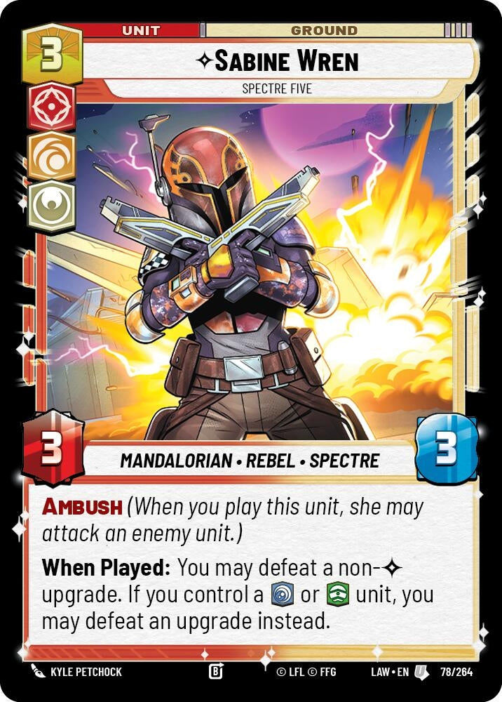 Image for Sabine Wren - Spectre Five (78/264) (LAW) - Star Wars: Unlimited