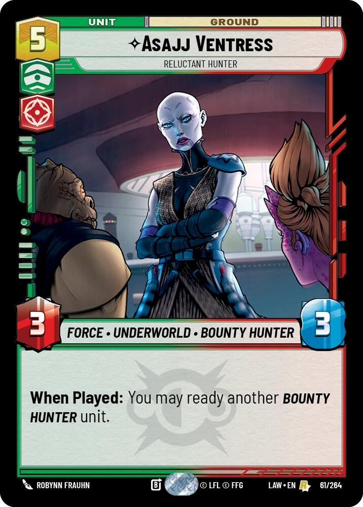 Image for Asajj Ventress - Reluctant Hunter (61/264) (LAW) - Star Wars: Unlimited