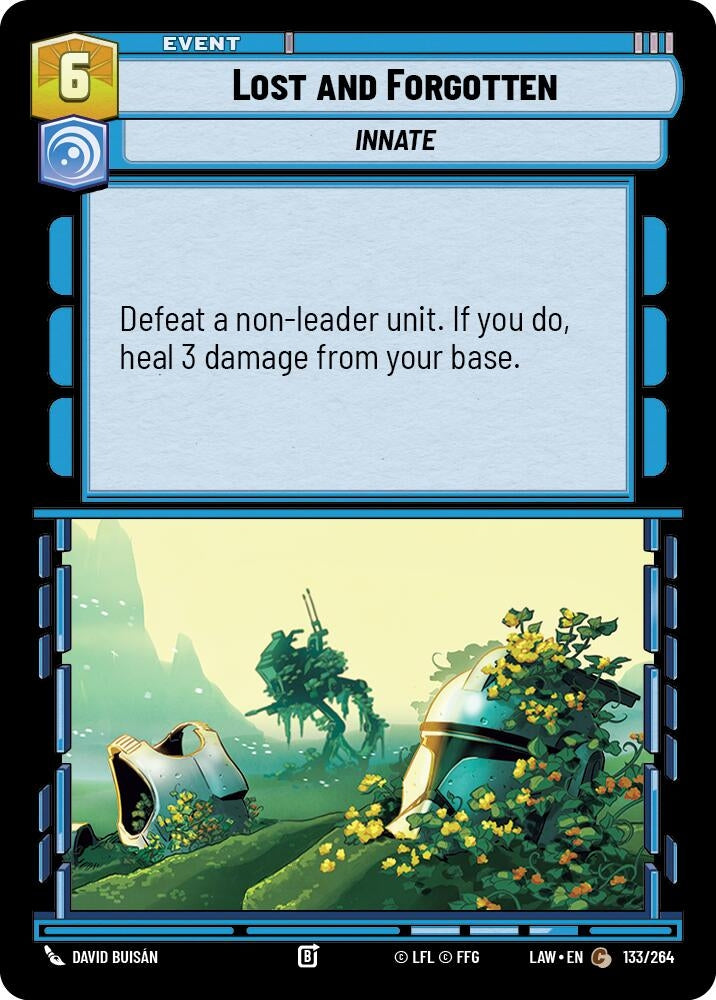 Image for Lost and Forgotten (133/264) (LAW) - Star Wars: Unlimited