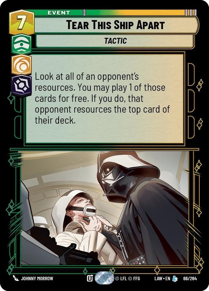 Image for Tear This Ship Apart (66/264) (LAW) - Star Wars: Unlimited