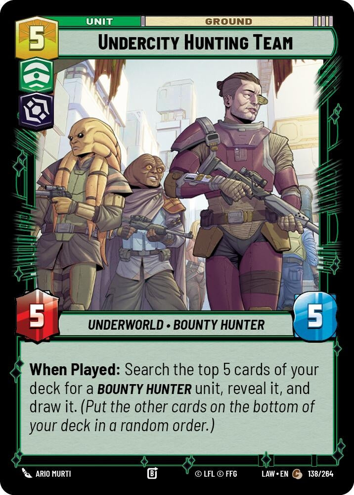 Image for Undercity Hunting Team (138/264) (LAW) - Star Wars: Unlimited