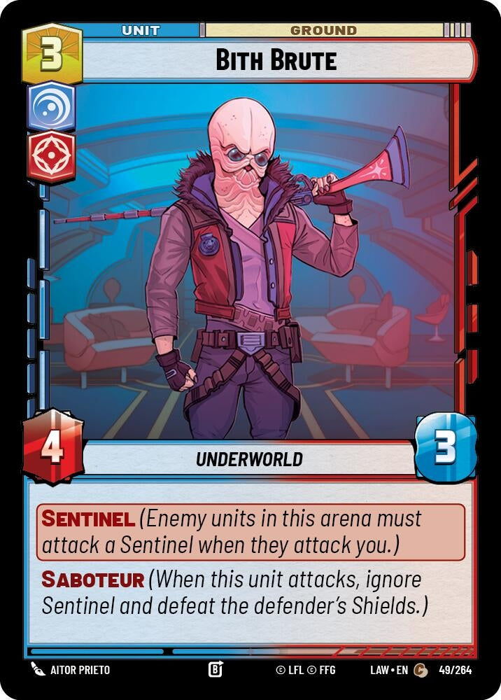 Image for Bith Brute (49/264) (LAW) - Star Wars: Unlimited