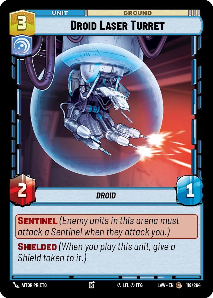 Image for Droid Laser Turret (118/264) (LAW) - Star Wars: Unlimited