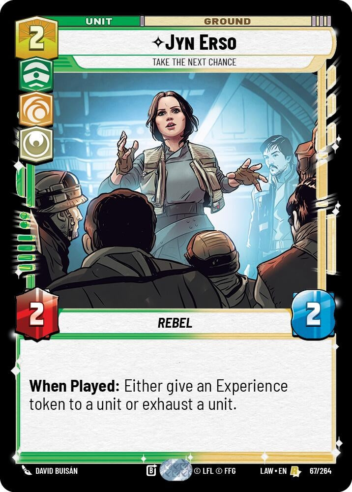 Image for Jyn Erso - Take the Next Chance (67/264) (LAW) - Star Wars: Unlimited