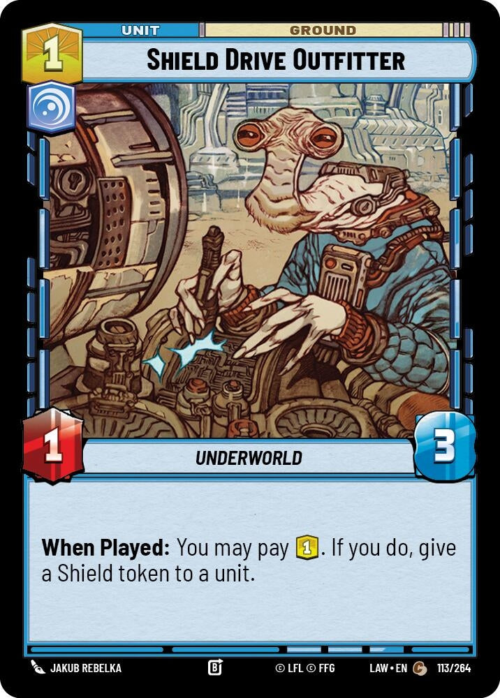 Image for Shield Drive Outfitter (113/264) (LAW) - Star Wars: Unlimited