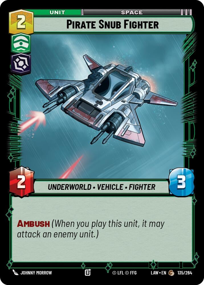 Image for Pirate Snub Fighter (135/264) (LAW) - Star Wars: Unlimited