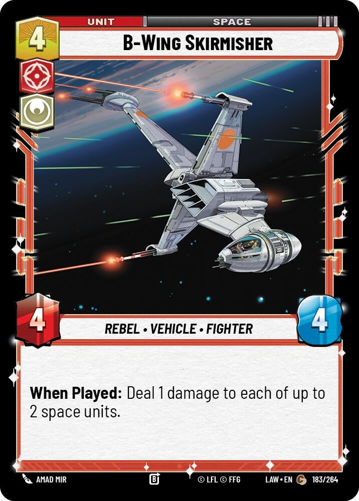 Image for B-Wing Skirmisher (183/264) (LAW) - Star Wars: Unlimited