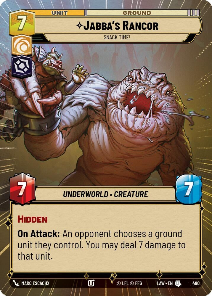 Jabba's Rancor - Snack Time! (Hyperspace) (480) (LAW)