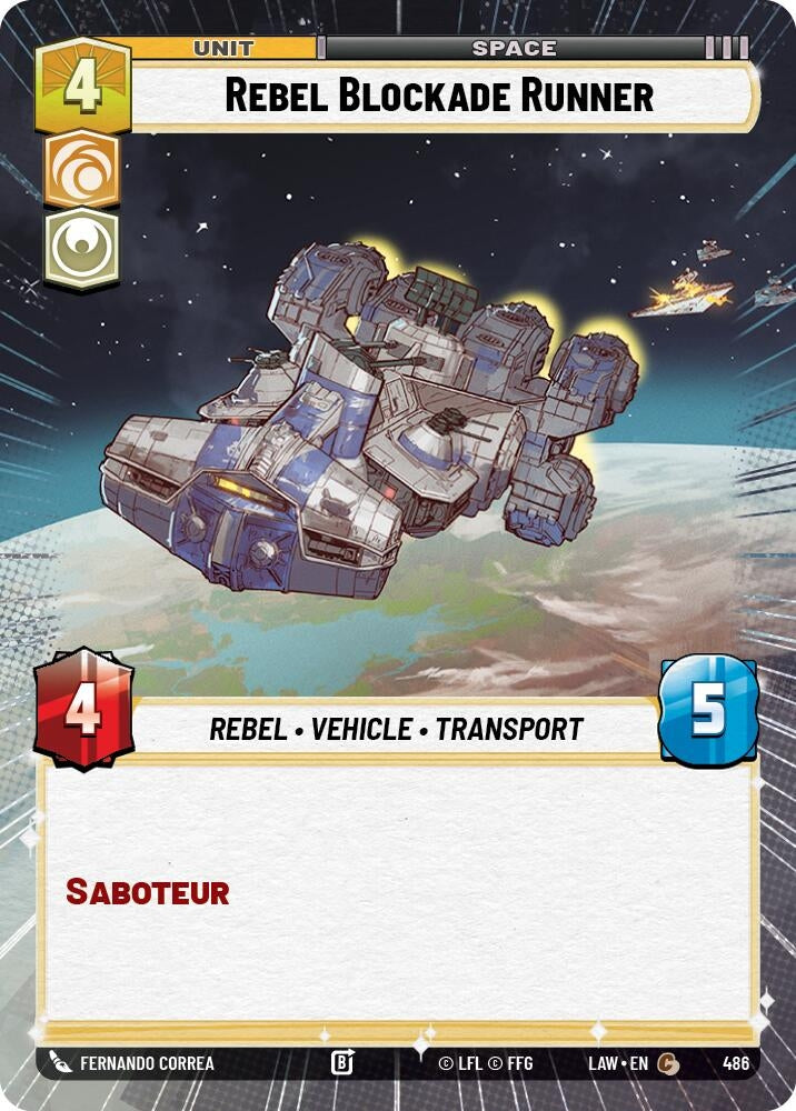 Rebel Blockade Runner (Hyperspace) (486) (LAW)