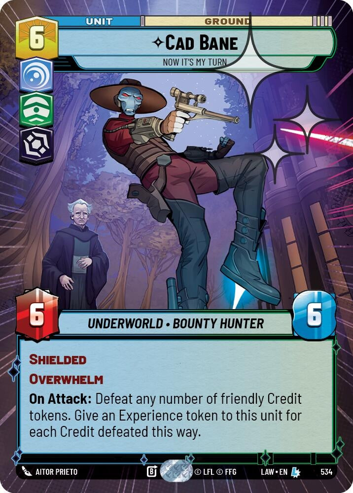 Cade Bane - Now It's My Turn (Hyperspace Foil) (534) (LAW)