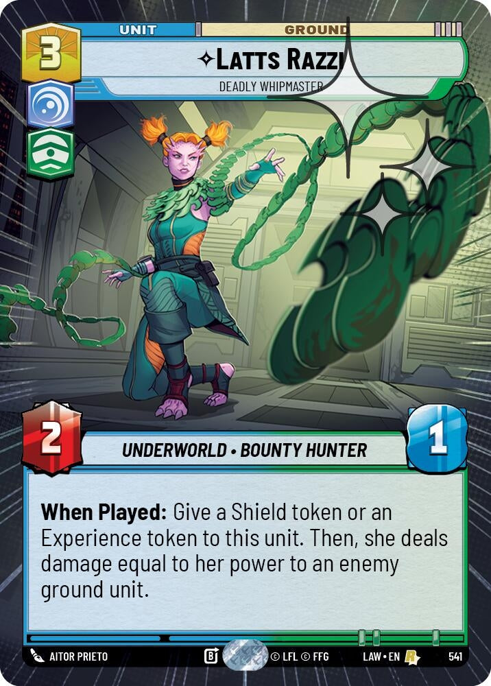 Latts Razzi - Deadly Whipmaster (Hyperspace Foil) (541) (LAW)