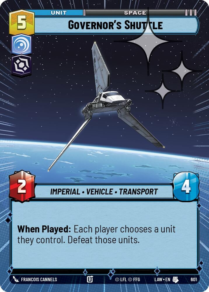 Governor's Shuttle (Hyperspace Foil) (601) (LAW)