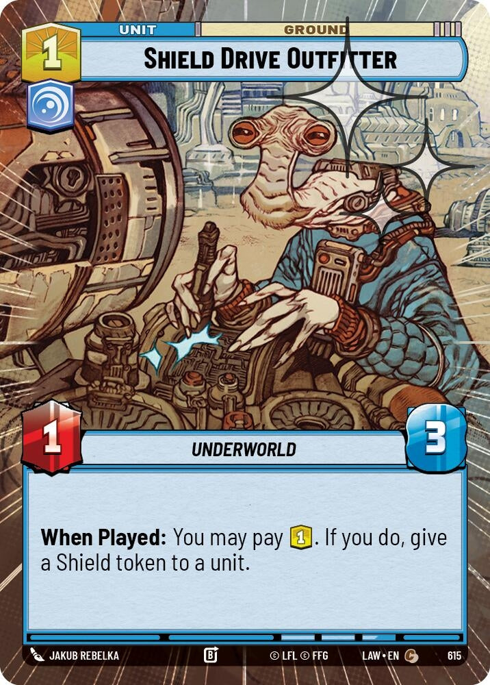Shield Drive Outfitter (Hyperspace Foil) (615) (LAW)