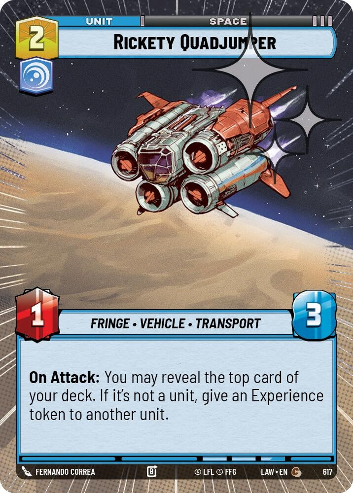 Rickety Quadjumper (Hyperspace Foil) (617) (LAW)