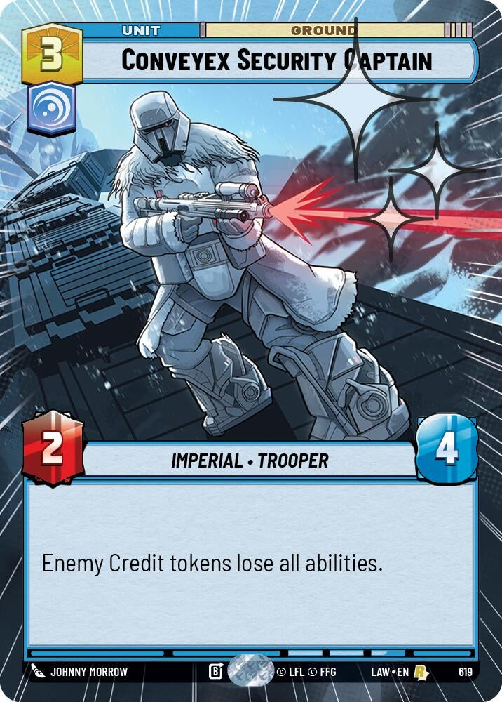 Conveyex Security Captain (Hyperspace Foil) (619) (LAW)