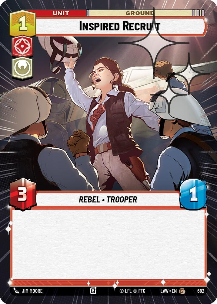 Inspired Recruit (Hyperspace Foil) (682) (LAW)