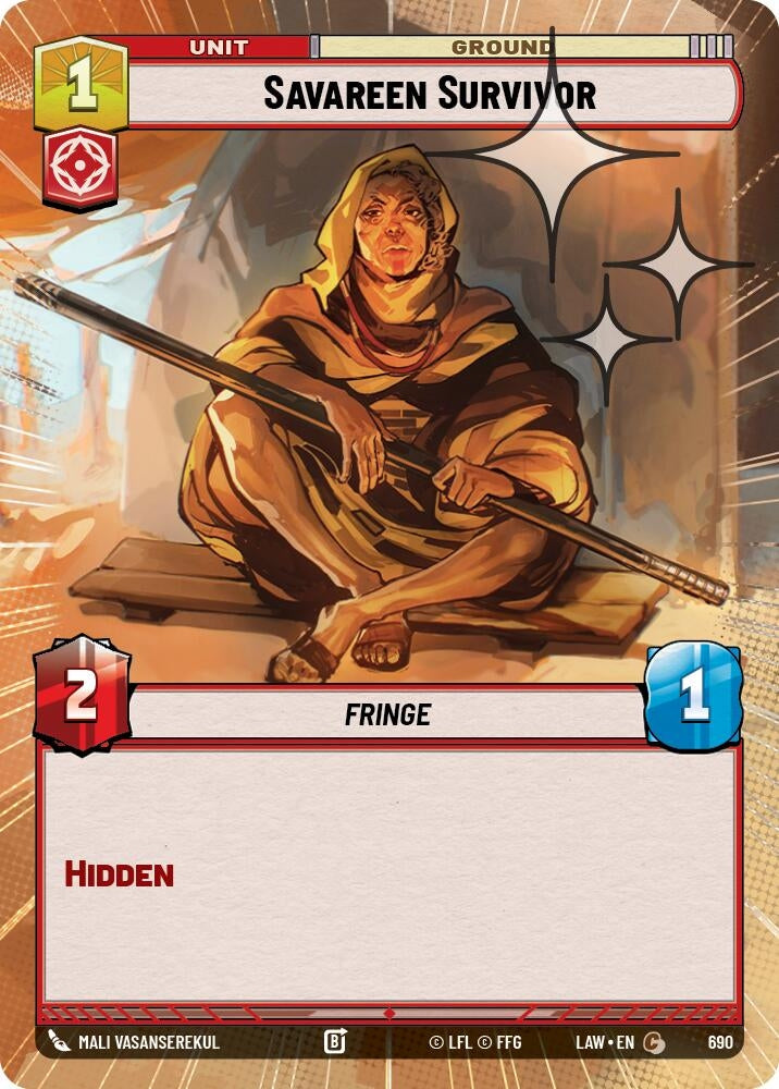Savareen Survivor (Hyperspace Foil) (690) (LAW)