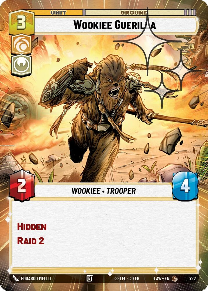 Wookiee Guerilla (Hyperspace Foil) (722) (LAW)