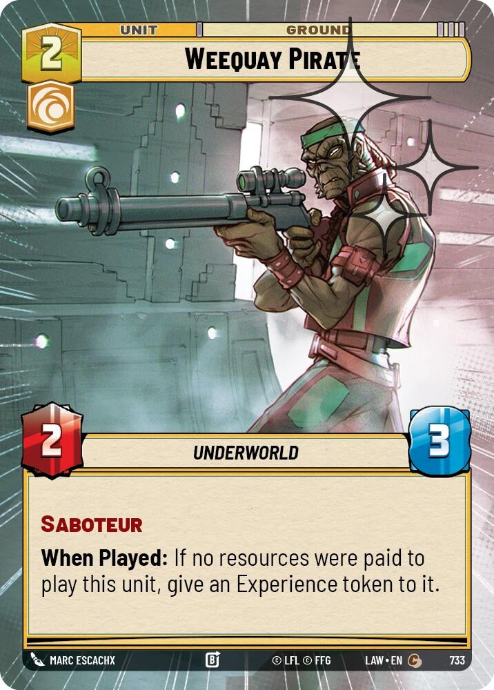 Weequay Pirate (Hyperspace Foil) (733) (LAW)