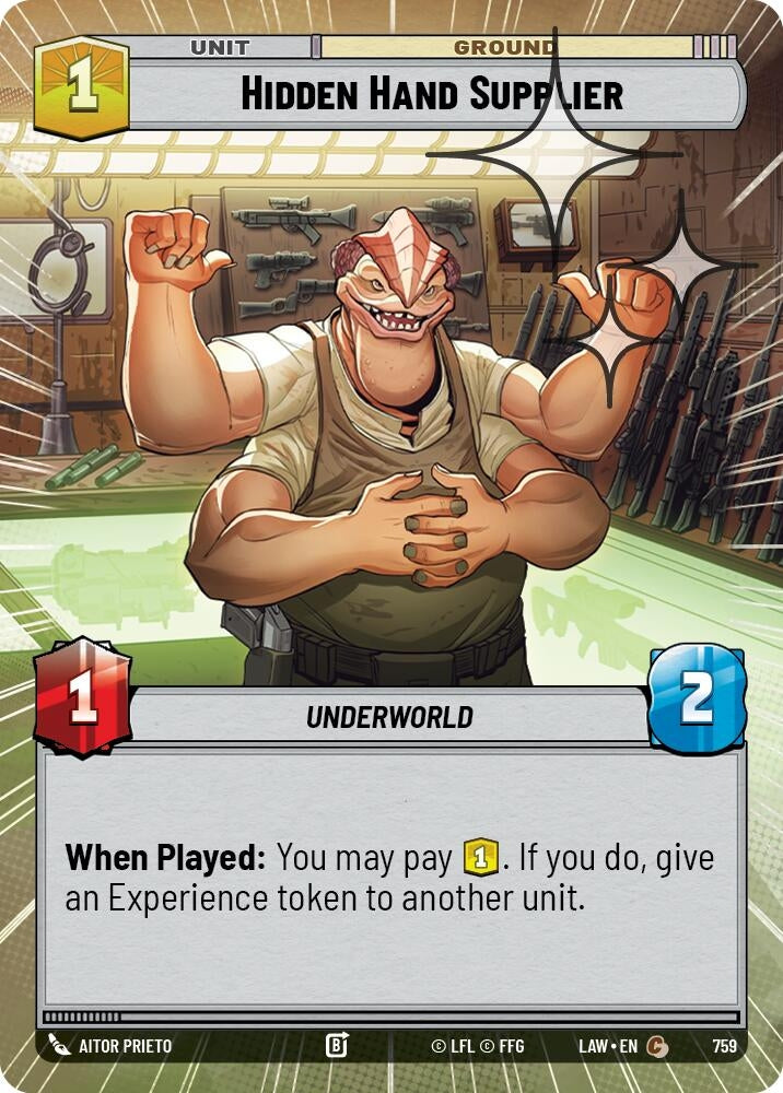 Hidden Hand Supplier (Hyperspace Foil) (759) (LAW)