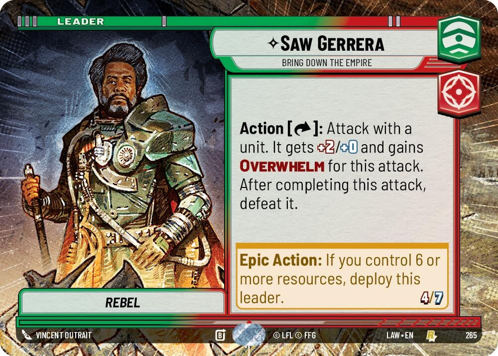 Saw Gerrera - Bring Down the Empire (Hyperspace) (265) (LAW)