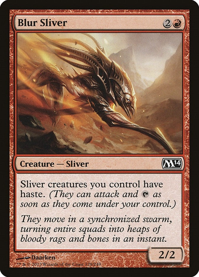 Image for Blur Sliver (129) (M14) - Magic: The Gathering
