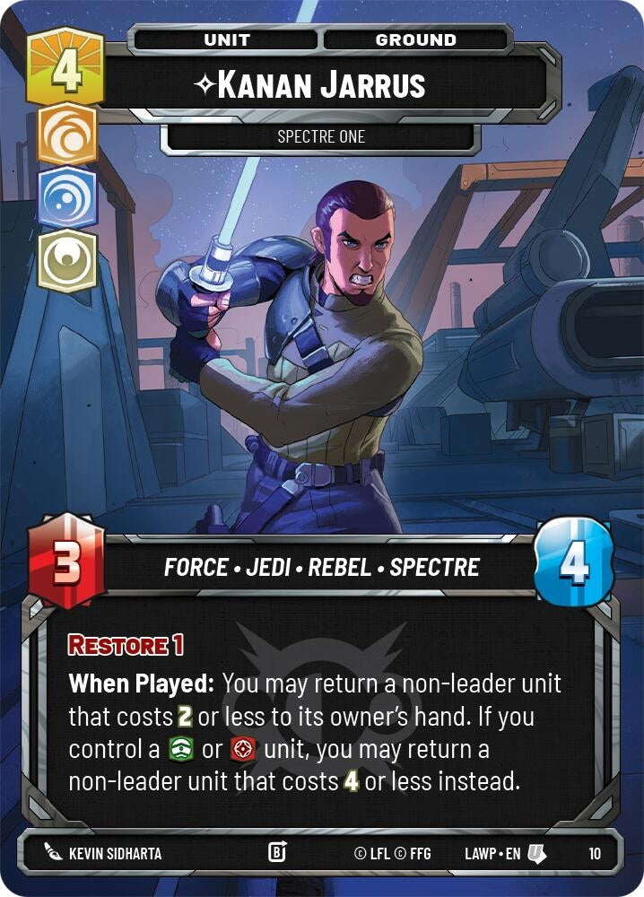 Image for Kanan Jarrus - Spectre One (10) (LAW-WPP) - Star Wars: Unlimited