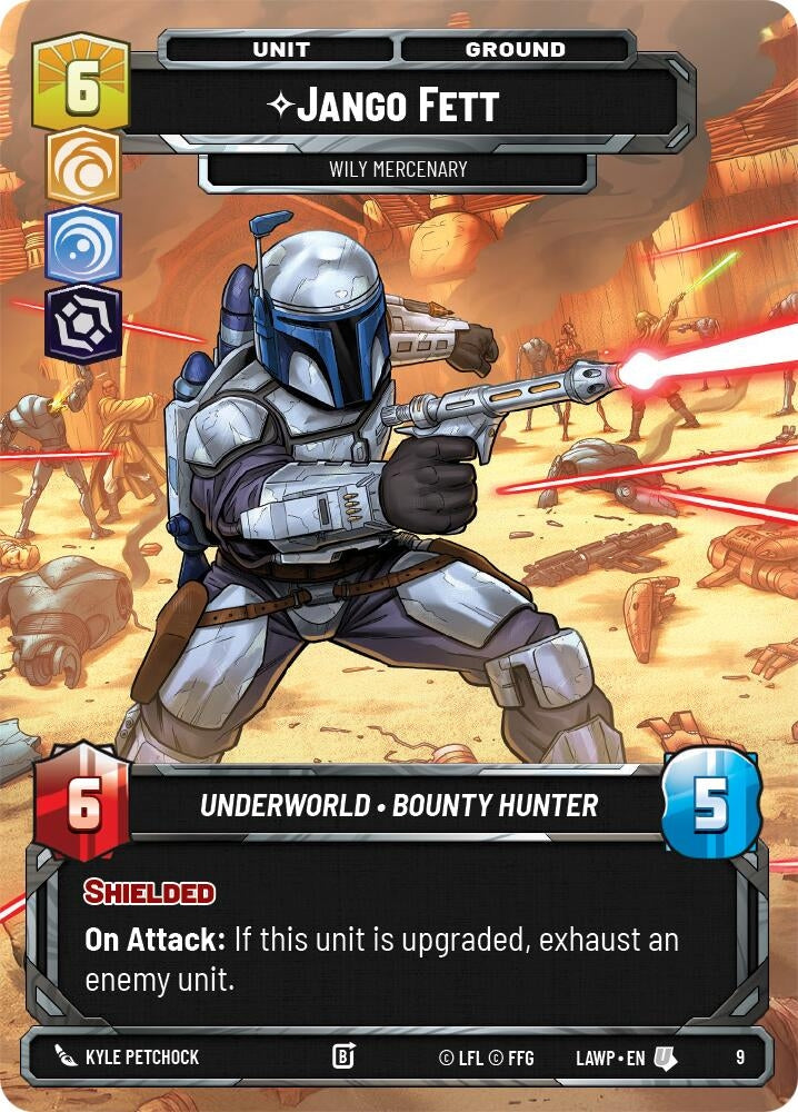 Image for Jango Fett - Wily Mercenary (9) (LAW-WPP) - Star Wars: Unlimited