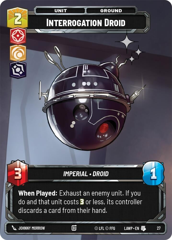 Image for Interrogation Droid (Foil) (27) (LAW-WPP) - Star Wars: Unlimited